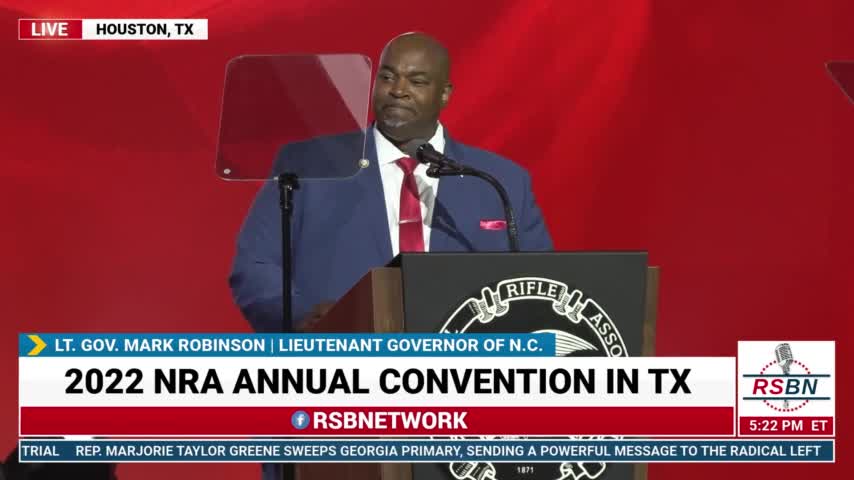 NC Lt. Governor Mark Robinson Speaks at 2022 NRA National Convention in Houston, TX