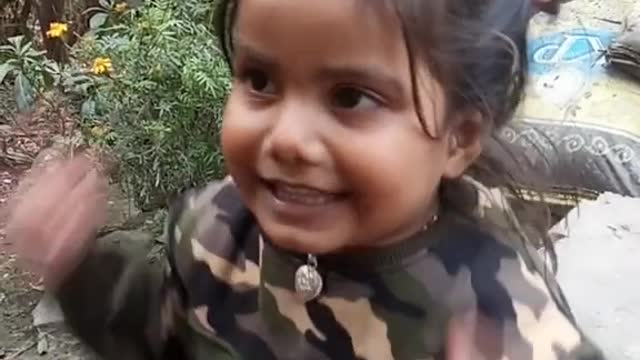 Cute nepali Babi girl sing song