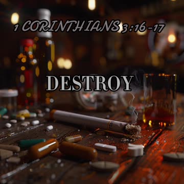 Put Away The Drugs And Don't Defile Your Temple.[1 Corinthians 3:16]