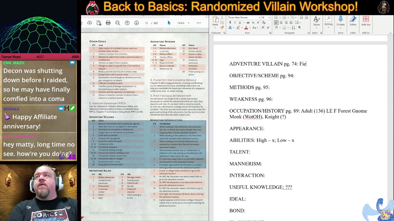 Villains, Antagonists, Foils, Rivals, or More?! Seeding our Story with Compelling Forces - 2 of 2