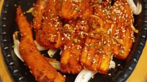 Korea food (Grilled Deodeok)