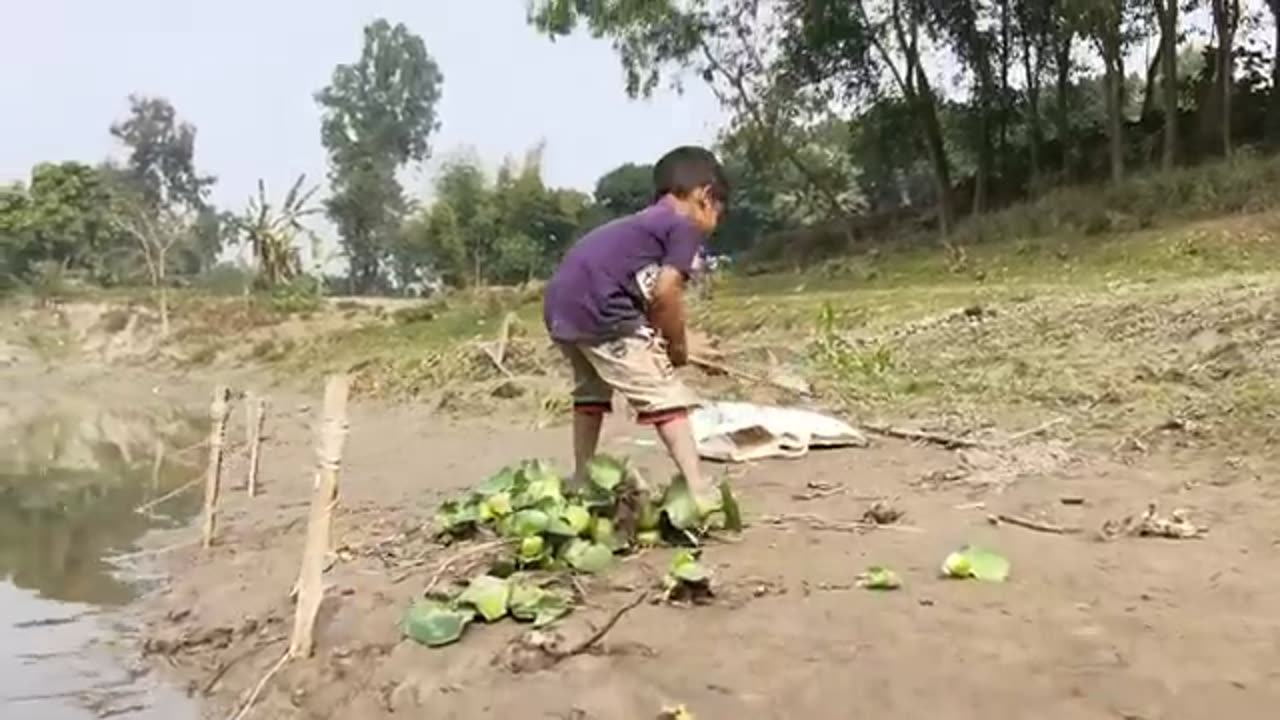 New Best Hook Fishing Video | Traditional Boy Hunting Big Fish With Hook By River #fishing