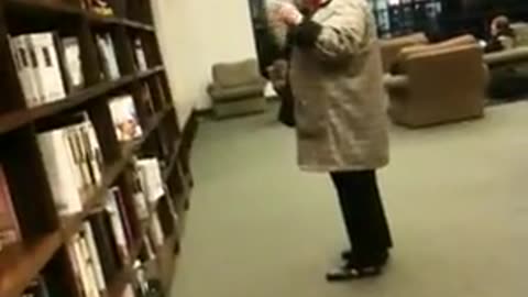 Fiona at bookstore