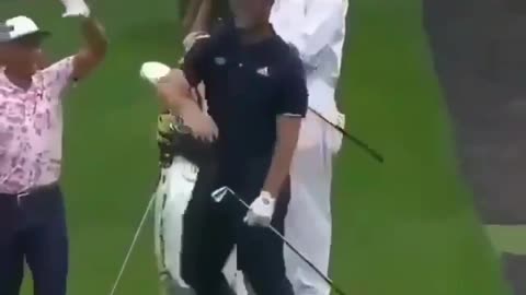 What A Golf Shot! In The Hole!