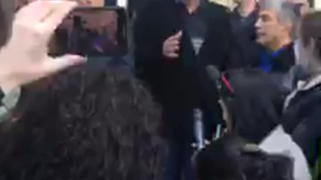 Валерий Кварчия и Темур Надарая на митинге Сухуми