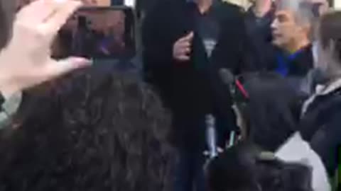 Валерий Кварчия и Темур Надарая на митинге Сухуми