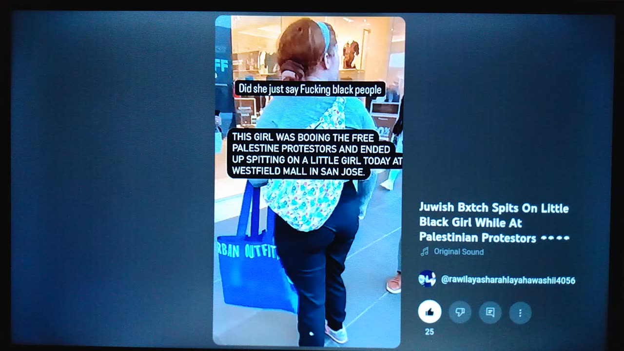 JUWISH B×TCH SPITS ON LITTLE BLACK GIRL WHILE AT PALESTINIAN PROTESTERS.