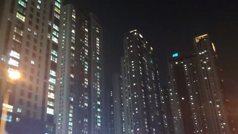 New City night view