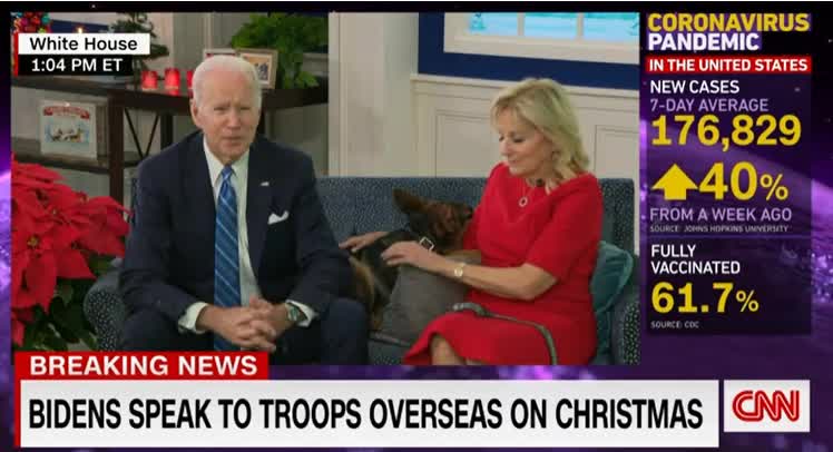 What? Joe Biden Tells Troops He's Going to Give Them the Space They Need in Christmas Message