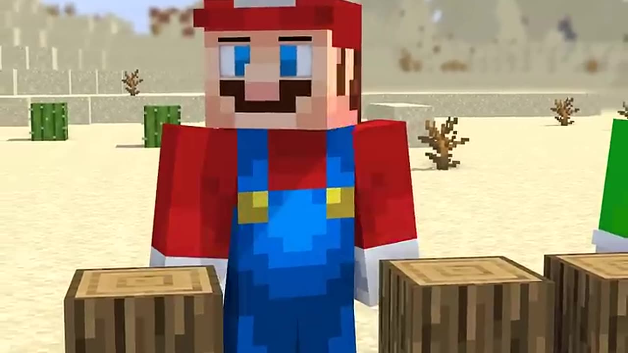 HELP Herobrine Break Bedrock VS Mario VS Luigi