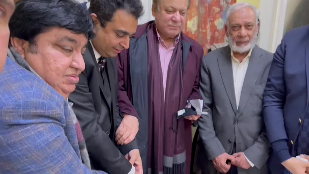 Senator Kamran Michael Celebrating Christmas along with Former Prime Minister Nawaz Sharif