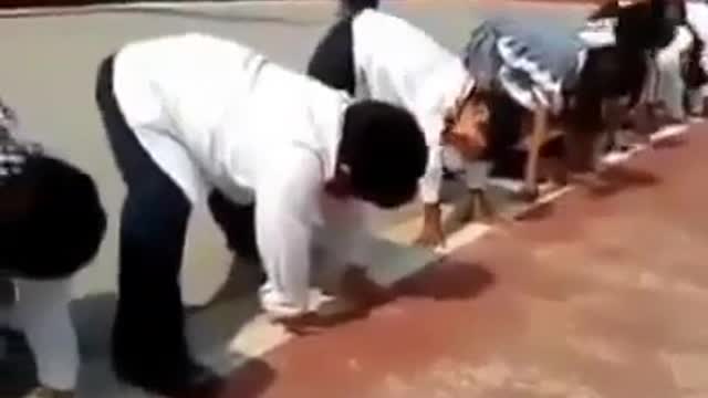 Very funny cute baby running