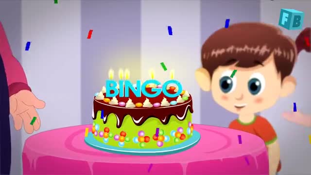 Bingo Dog Song - FlickBox Nursery Rhymes With Lyrics - Kids Songs - Cartoon Animation for Children