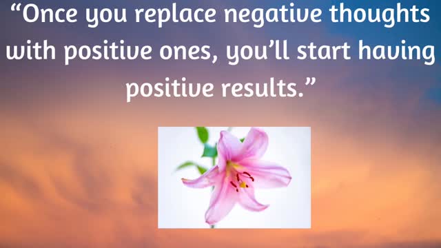 Replace negativity with positivity... HOW??? Motivational video