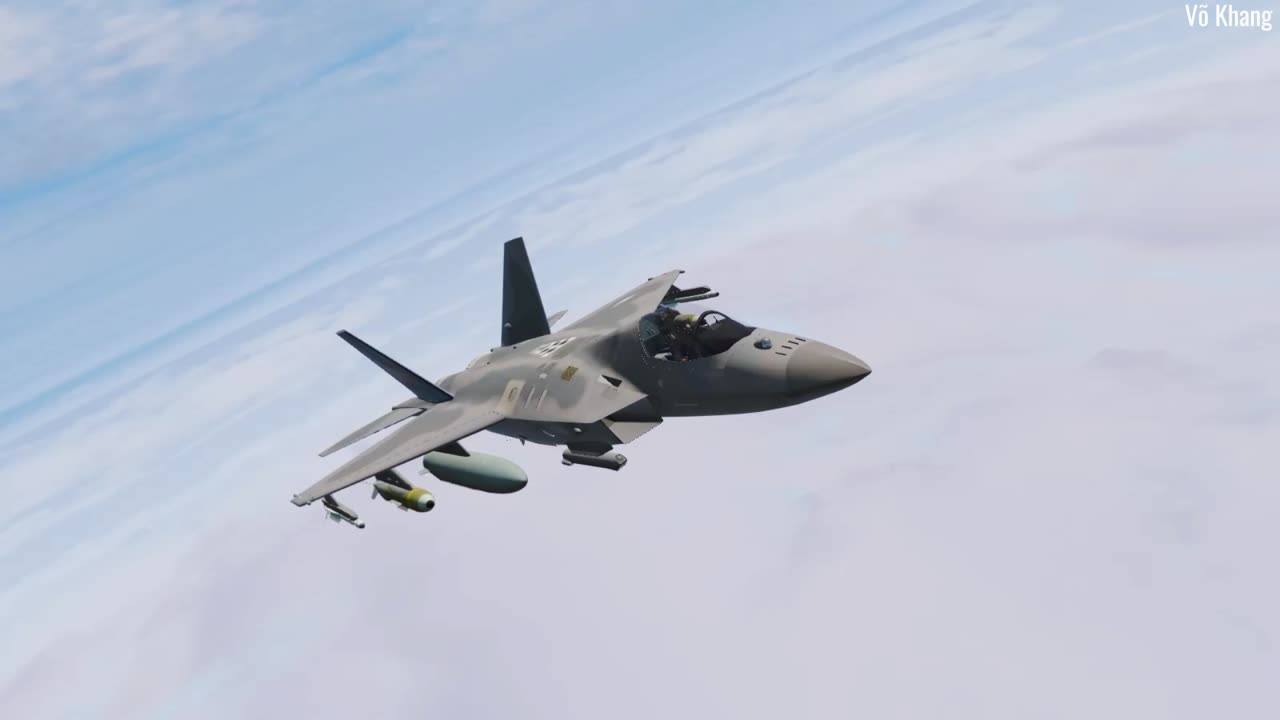 Advanced multi-role fighter KF-21 Boramae flies to calibrate performance and stability