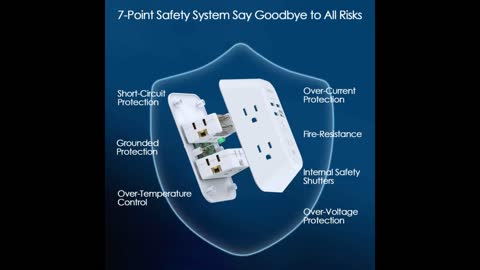 Review: USB Wall Charger Surge Protector 5 Outlet Extender with 4 USB Charging Ports ( 1 USB C...