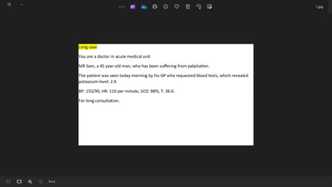 ST5.45 year old man with HTN, hypokalemia