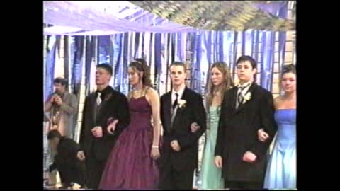 2000-01 WPHS Vids 059 Prom 025 Royal Court King and Queen Crowned by Glenn Strader