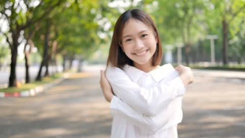 Beautiful Girl On The Road