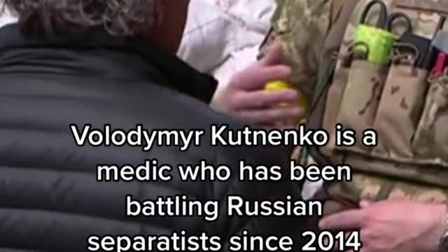 A medical worker who has been fighting with Russian separatists in Ukraine since 2014 said