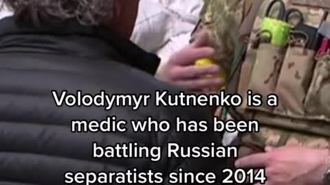 A medical worker who has been fighting with Russian separatists in Ukraine since 2014 said