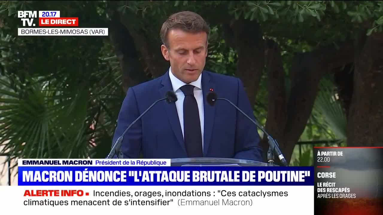 Macron invokes 'l'esprit des combattants' of 1944 👀