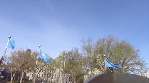 un flags quebec city chateau frontenac.