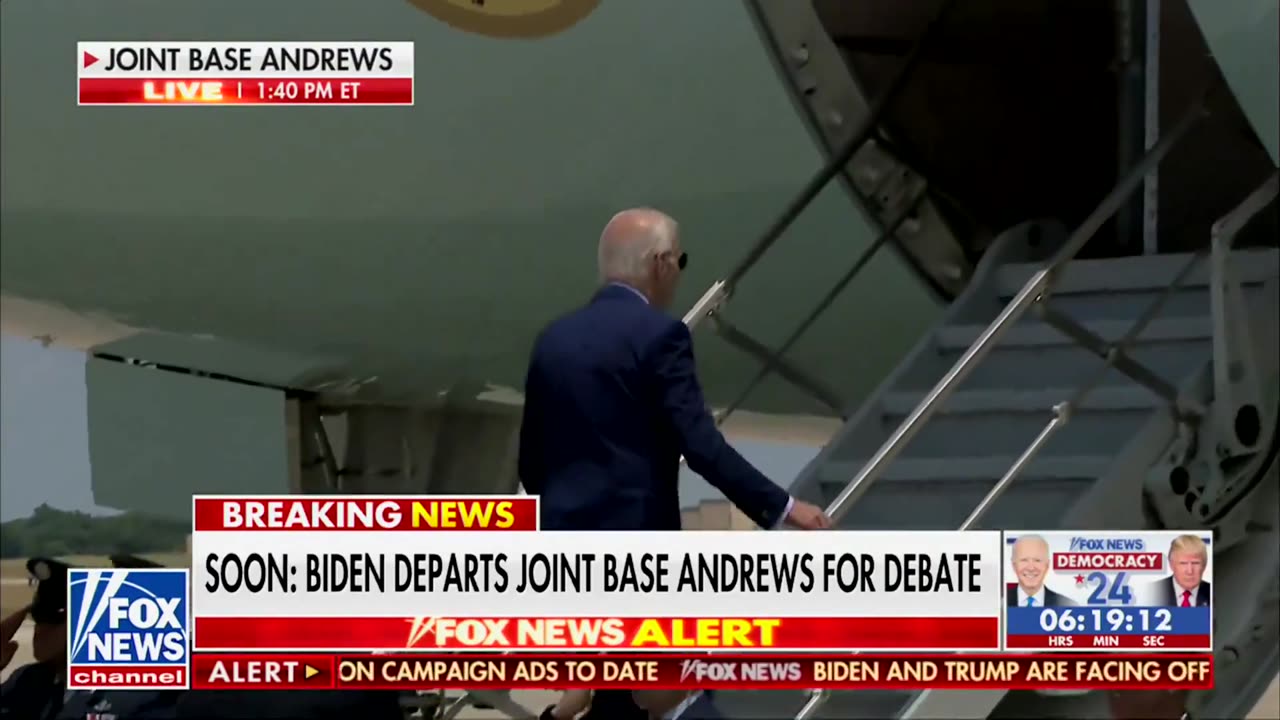Crooked Joe Biden — emerging after a week of perfecting his debate drug cocktail
