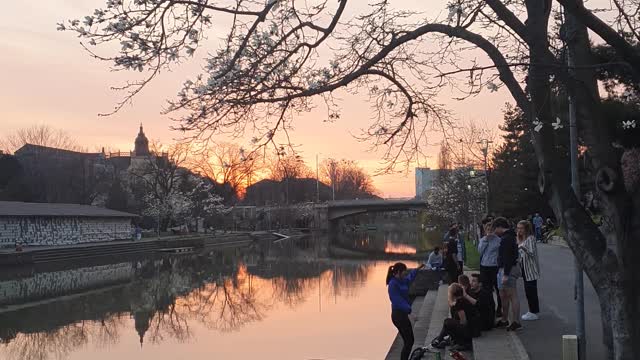 Young people in Timisoara defying the lockdown