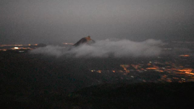 From the mountain in Tenerife you can see clouds