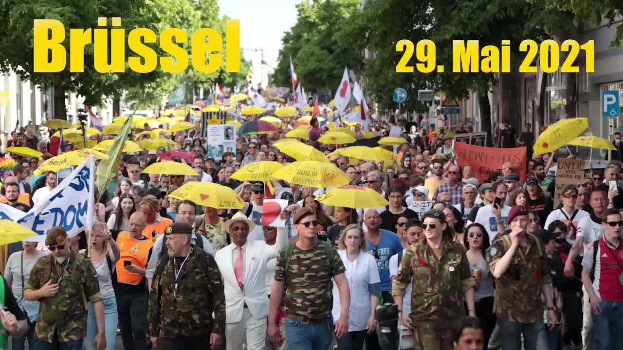 Europaweite Großdemonstration gegen die Coronamaßnahmen in Brüssel 🕊 😊 🕊 Re-Post Entfesselte Kamera