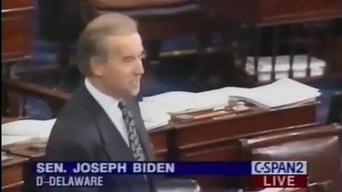 Senator Joe Biden's Racist Remarks Regarding His 1994 Crime Bill on 11/18/1993 (12 Minutes)