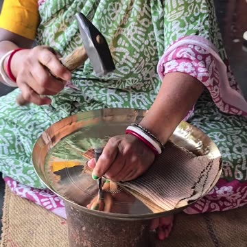 How Metallic Brass Plates are Made #skills