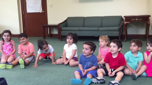 Hysterical laughing boy while in music class