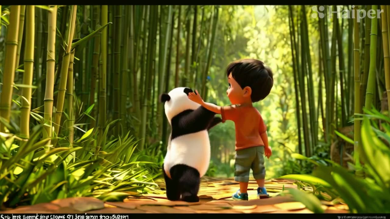 "Paws and Hearts: The Boy and the Panda