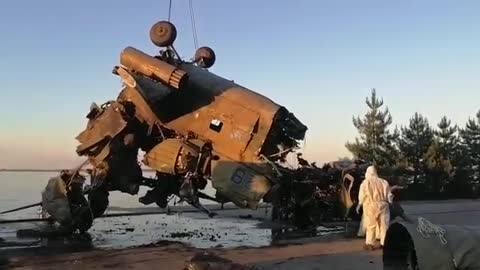 An enemy helicopter got from the Kiev tank