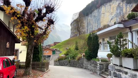 Lauterbrunnen, Switzerland walking tour 4K 60fps - A paradise on Earth