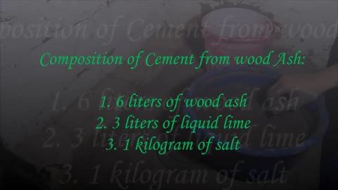 HOW TO MAKE CEMENT CEMENT FROM WOOD ASH