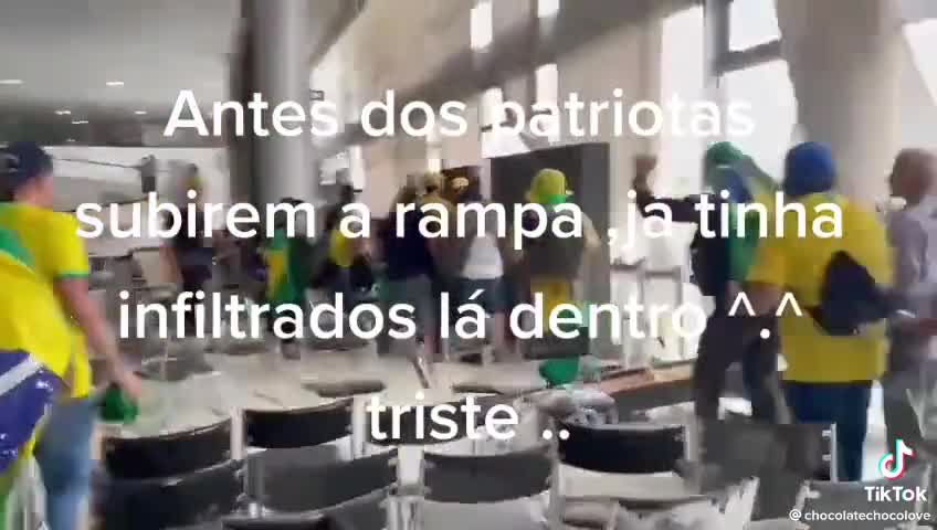 BRASIL: Before the patriots went up the ramp, there were infiltrators inside.