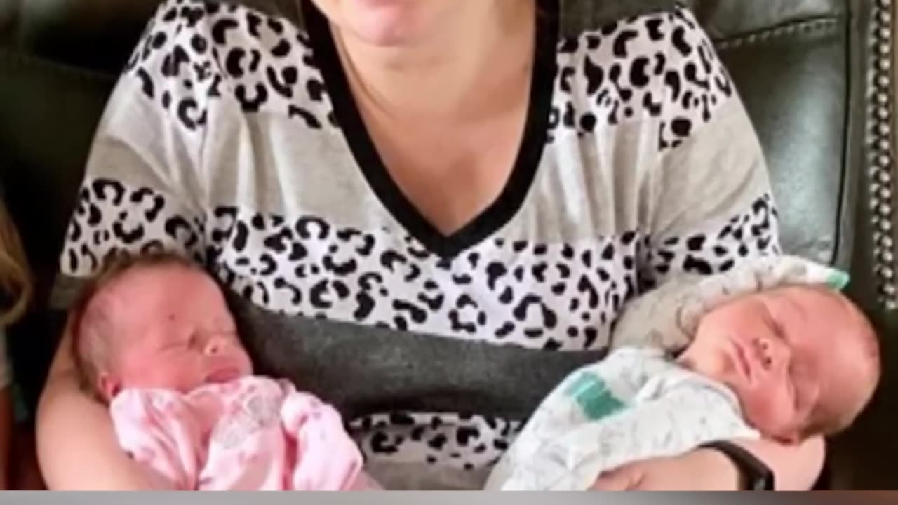 Grandparents Surprised by 'Secret' Twin Grandkid #shorts