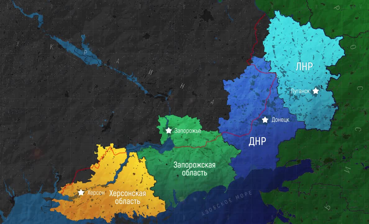 The red line is the front on September 21st. Regions are first shown in administrative boundaries