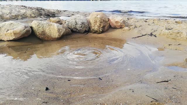 Water fountain under the sea