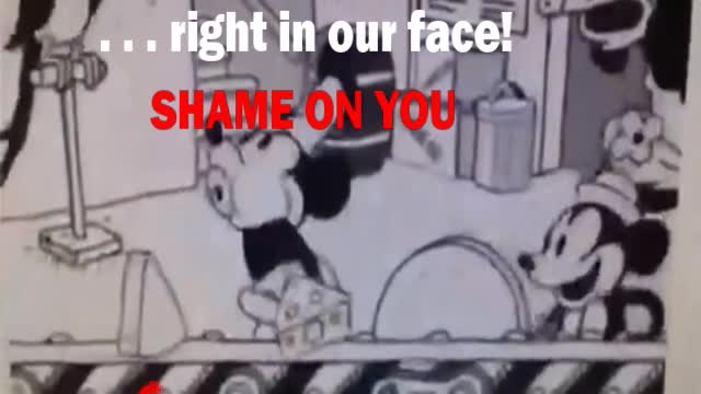 Mickey Mouse Making Holes In Swiss Cheese W/Erect Penis—WTH!