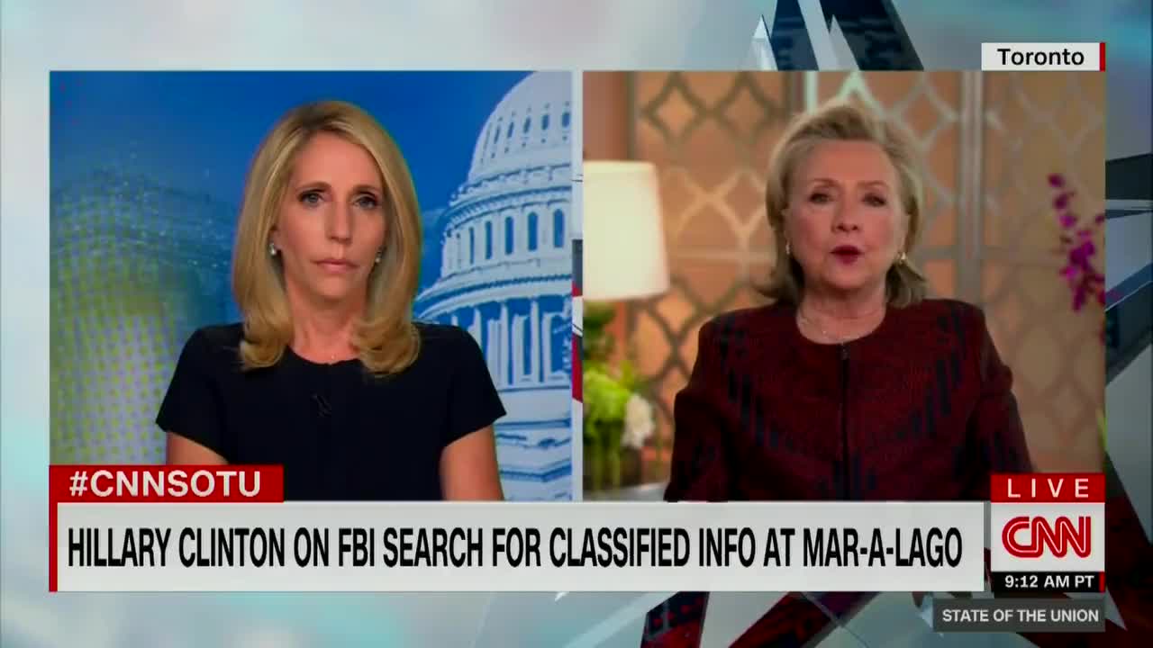 Hillary Clinton on Trump's FBI search at Mar-A-Lago: No one is above the law