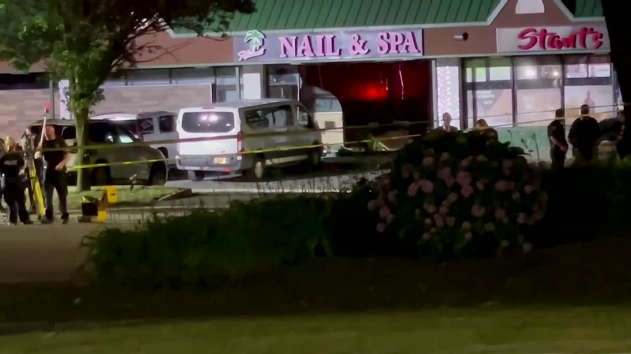 Four dead after car smashes into Long Island nail salon