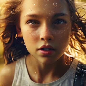 nice ai animation girl in the nature