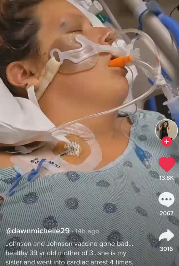Mom of 3 went into cardiac arrest 4 times after the J&J DEATH VAX