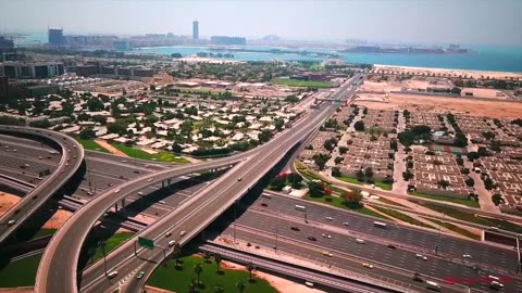 Dubai, United Arab Emirates drone view