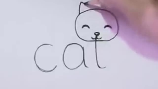 Comment dessiner un chat FACILEMENT etape par etape pour ENFANTS 8