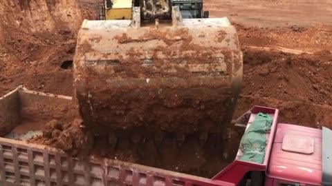 Driving an excavator on a construction site is actually quite tiring.